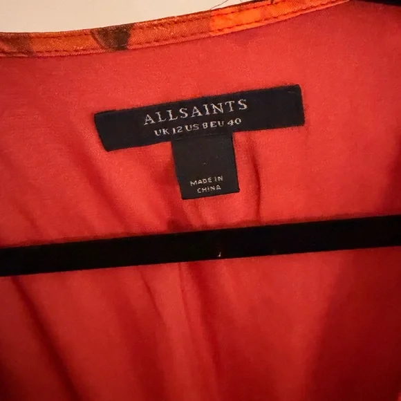 AllSaints Tian V-Neck Mini Dress - Picture 5 of 5